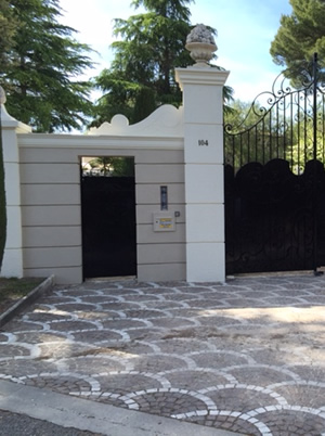 tuinafscheiding gerestaureerd